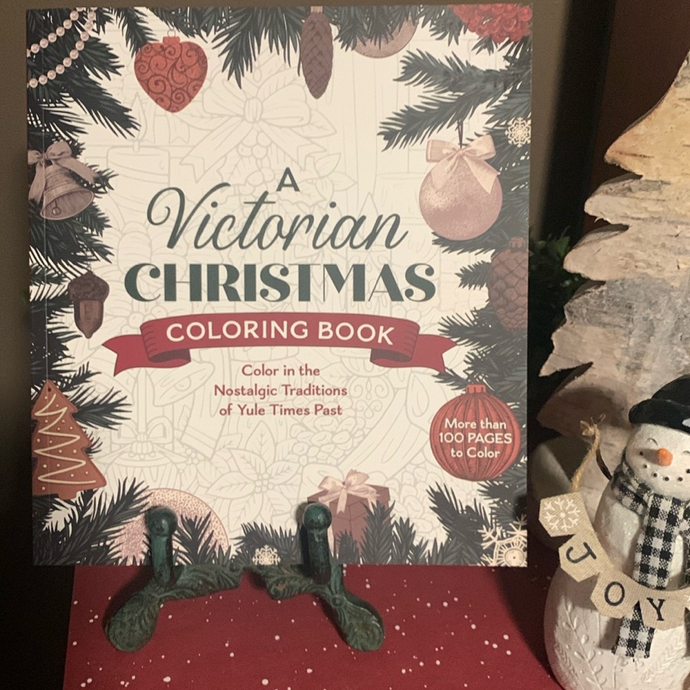 A Victorian Christmas Coloring Book…over 100 pages to color… NWT